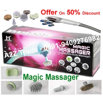 Powerful Magic Body Massager With 6 Attachment Price in USA - 69 US$ Offer Price Only Rs.1999